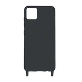 iPhone 11 Pro Max -kuoret silikonia kaulanauhalla, musta