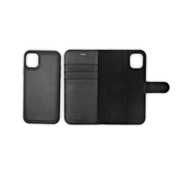 iPhone 11 Pro Max -kotelo, magneettinen, irrotettava kuori, musta