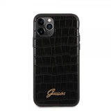 Guess iPhone 11 Pro Max Suojakuori Croco Musta