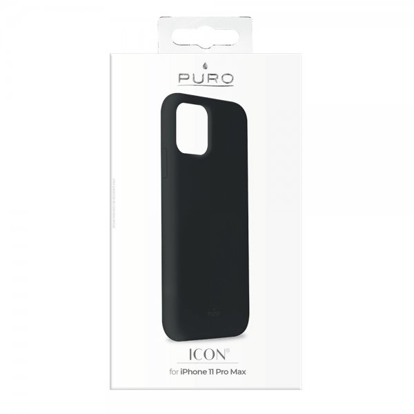 Puro iPhone 11 Pro Max Kuori Icon Musta