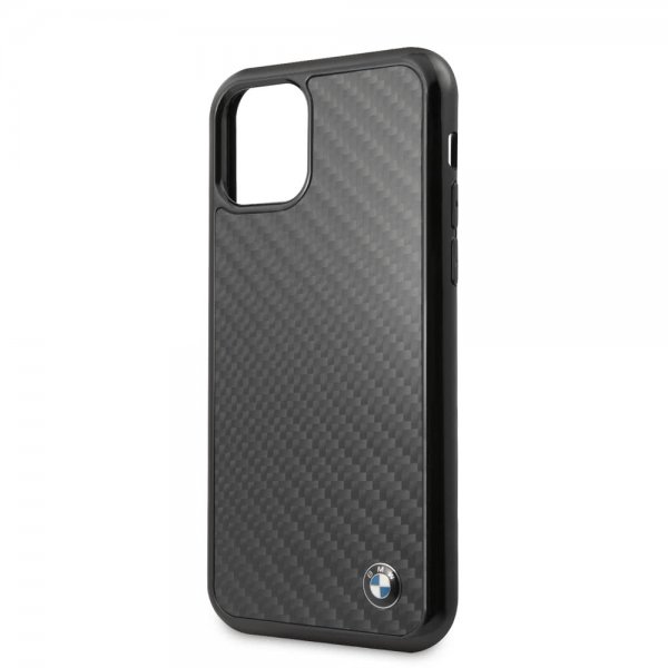 BMW iPhone 11 Pro Max -kuoret hiilikuitupinnoite musta