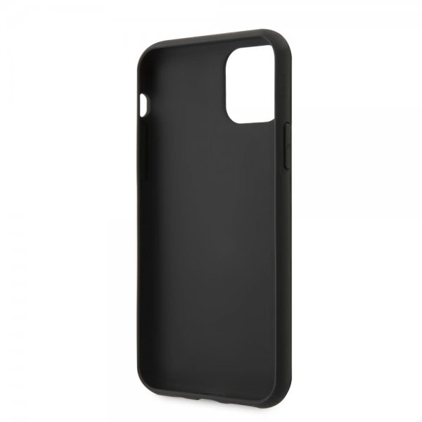 Guess iPhone 11 Pro Max Nahkakuvioinen Kuori Musta