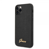 Guess iPhone 11 Pro Max kuori Lizard Musta