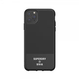 Superdry iPhone 11 Pro Max -kuori, muotoiltu, Canvas musta