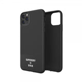 Superdry iPhone 11 Pro Max -kuori, muotoiltu, Canvas musta