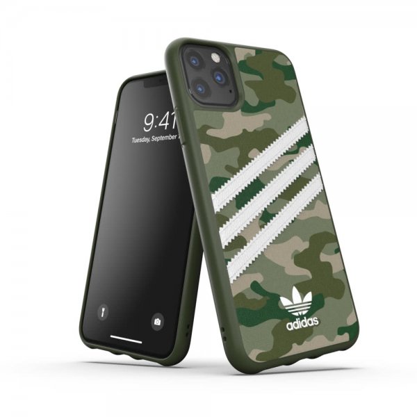 Adidas iPhone 11 Pro Max -kuori OR Moulded Case Camo FW19 Raw Green
