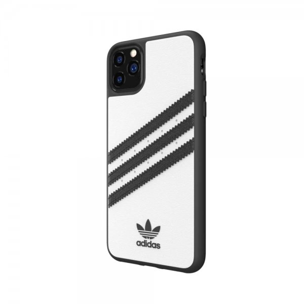 Adidas iPhone 11 Pro Max -kuori TAI 3 Stripes Snap Case PU FW19 Valkoinen Musta