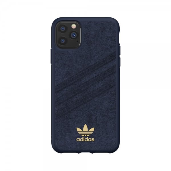 Adidas iPhone 11 Pro Max -kuori OR Moulded Case Ultrasuede FW19 Collegiate Royal