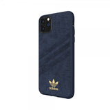Adidas iPhone 11 Pro Max -kuori OR Moulded Case Ultrasuede FW19 Collegiate Royal