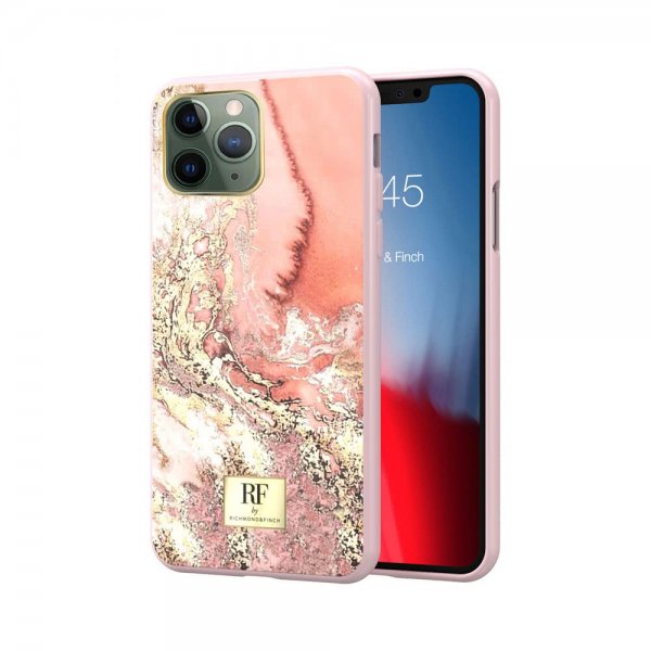 Richmond & Finch iPhone 11 Pro Max -kuori, Pink Marble Gold