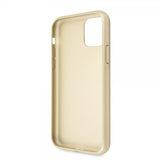 Guess iPhone 11 Pro Max -kuoret Saffiano Cover Kulta
