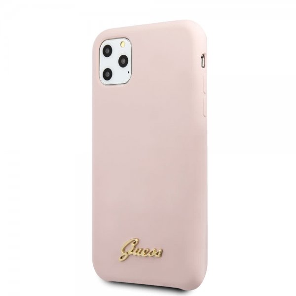 Guess iPhone 11 Pro Max -silikonikuori Vintage Pink