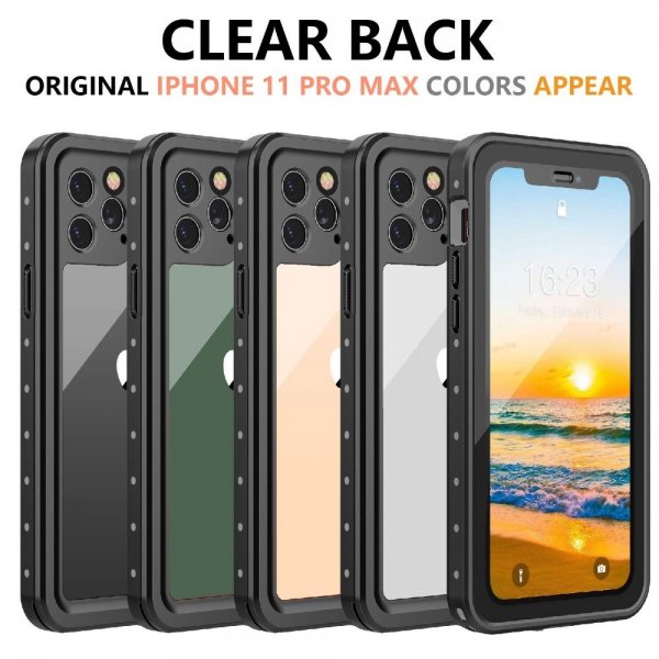 Redpepper iPhone 11 Pro Max -kuori vesitiivis IP68 musta