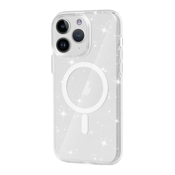 Rvelon iPhone 11 Pro Kuori Glitter MagSafe Läpinäkyvä