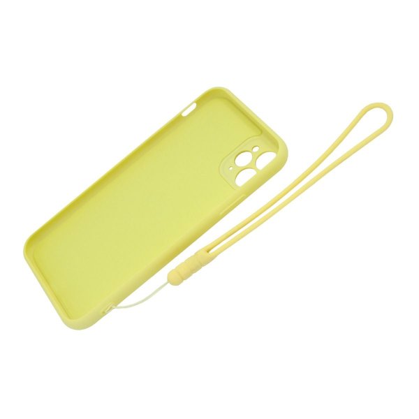 iPhone 11 Pro Silikonikuori sormipidikkeellä, keltainen