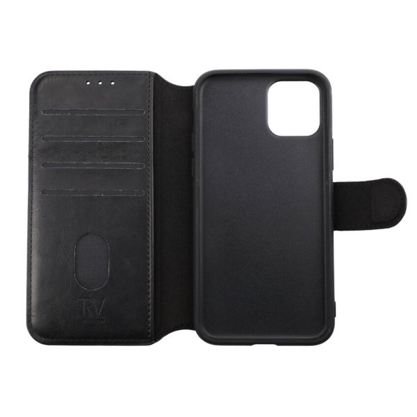 Rvelon iPhone 11 Pro -suojakuori, taitettava korttipaikka, musta