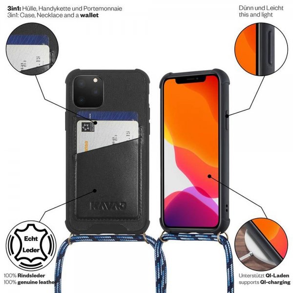Kavaj iPhone 11 Pro -kuoret Amsterdam musta
