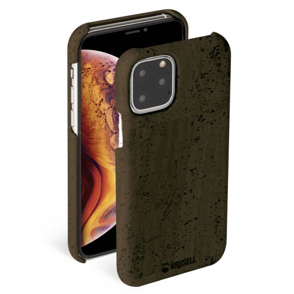 Krusell iPhone 11 Pro Kuori Birka Cover Tummanruskea