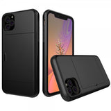 iPhone 11 Pro Kuori Card Slide Musta