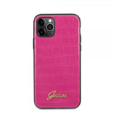 Guess iPhone 11 Pro Kuori Croco Pinkki