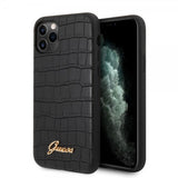Guess iPhone 11 Pro Kuori Croco Musta