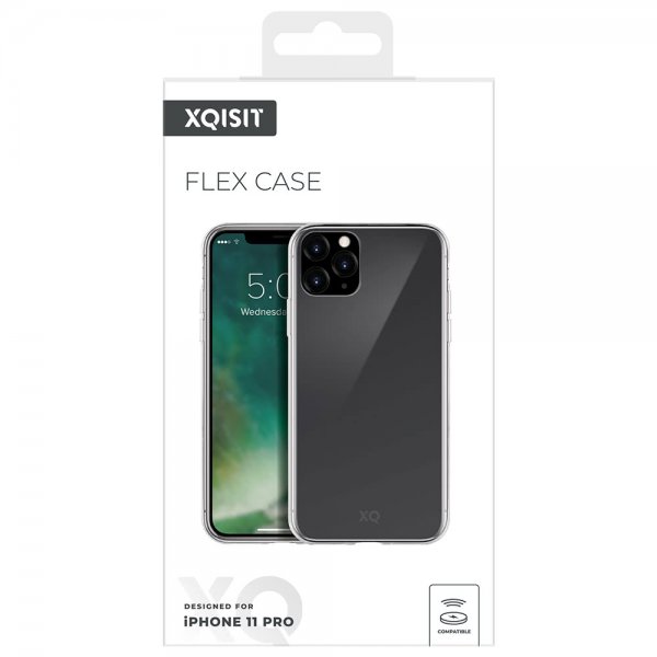 Xqisit iPhone 11 Pro -suojakuori Flex Case, läpinäkyvä