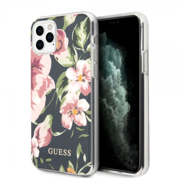 Guess iPhone 11 Pro Kuori Flower Edition N.3 Navy