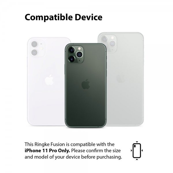 Ringke iPhone 11 Pro -suojakuori Fusion Matte Clear