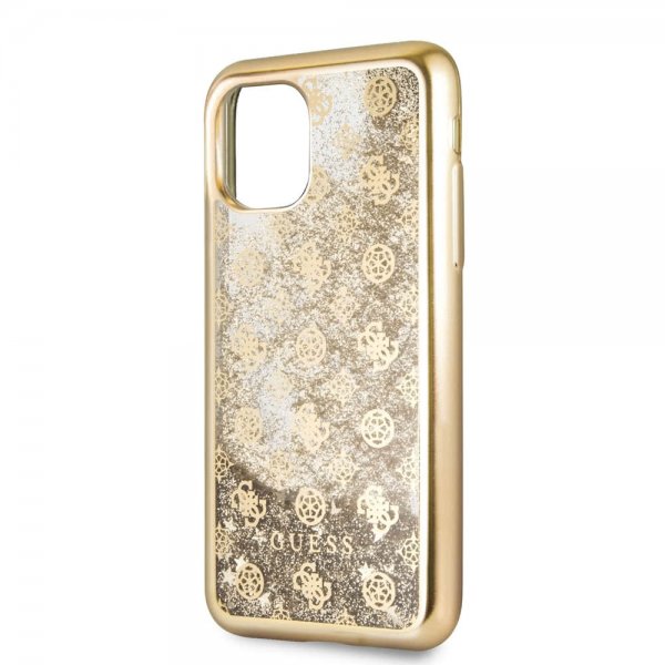 Guess iPhone 11 Pro Kuori Glitter Cover Kulta