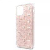 Guess iPhone 11 Pro Kuori Glitter Hearts Vaaleanpunainen