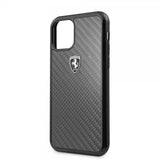 Ferrari iPhone 11 Pro Kuori Hiilikuiturakenne Musta