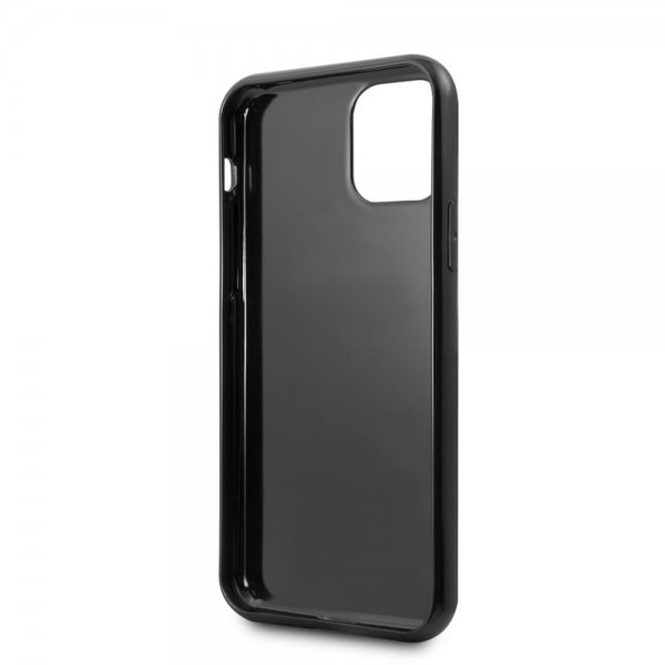 BMW iPhone 11 Pro Kuori Hiilikuitutekstuuri Musta