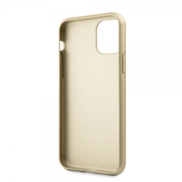 Guess iPhone 11 Pro Kuori Nahkakuvio Kulta