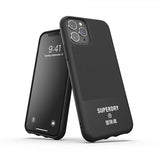 Superdry iPhone 11 Pro -suojakuori, muotoonvalettu, kangas, musta