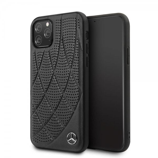 Mercedes Benz iPhone 11 Pro -kuoret, rei'itetyt, mustat