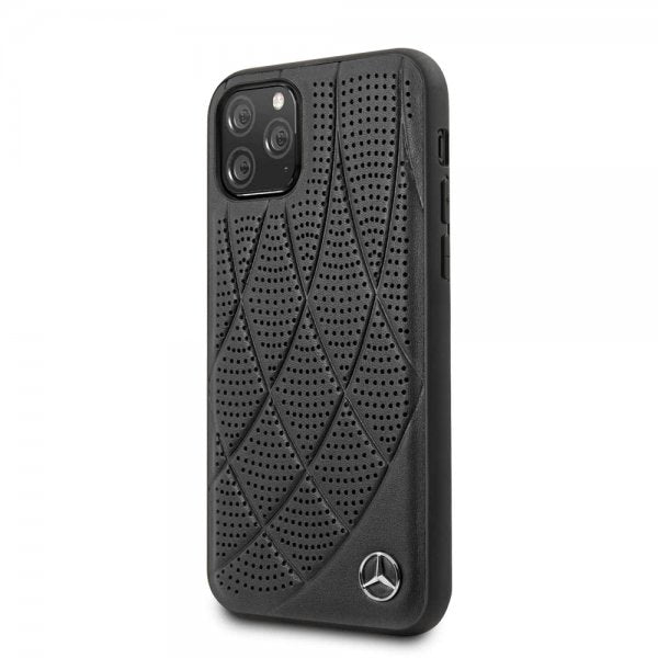 Mercedes Benz iPhone 11 Pro -kuoret, rei'itetyt, mustat