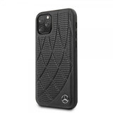 Mercedes Benz iPhone 11 Pro -kuoret, rei'itetyt, mustat