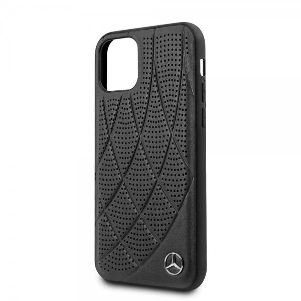 Mercedes Benz iPhone 11 Pro -kuoret, rei'itetyt, mustat