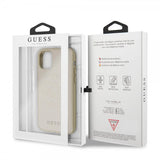 Guess iPhone 11 Pro Kuori Saffiano Cover Kulta