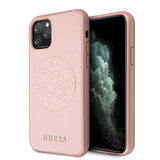 Guess iPhone 11 Pro Kuori Saffiano Cover Ruusukulta