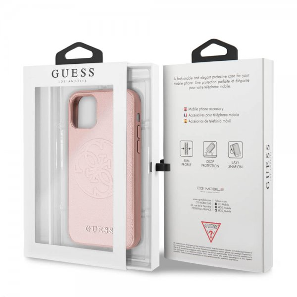 Guess iPhone 11 Pro Kuori Saffiano Cover Ruusukulta