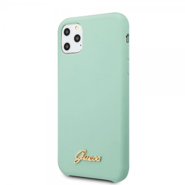 Guess iPhone 11 Pro Kuori Silikonikotelo Vintage Vihreä