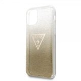 Guess iPhone 11 Pro Kuori Solid Glitter Cover Kulta