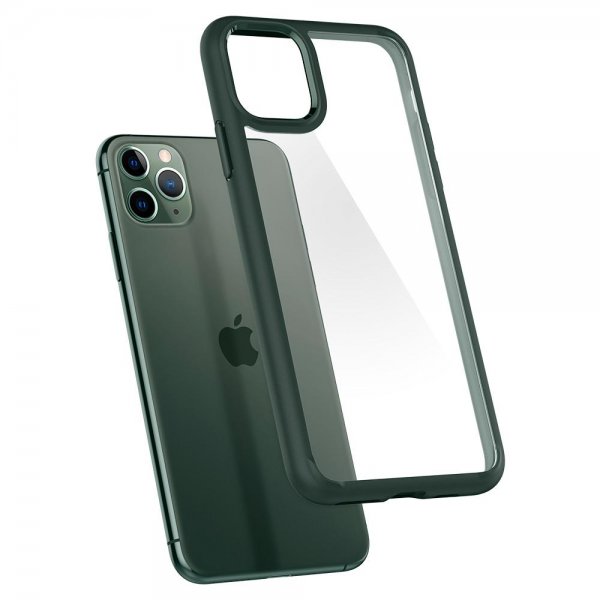 Spigen iPhone 11 Pro -kuori Ultra Hybrid Midnight Green