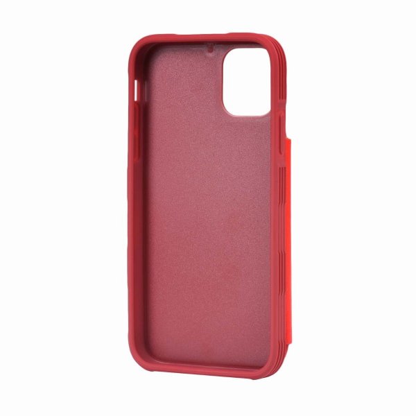 iPhone 11 Pro -suojakuori, taitettava korttipidike, punainen