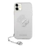 Guess iPhone 11 -kuori 4G Logo Silver Clear