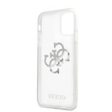 Guess iPhone 11 -kuori 4G Logo Silver Clear