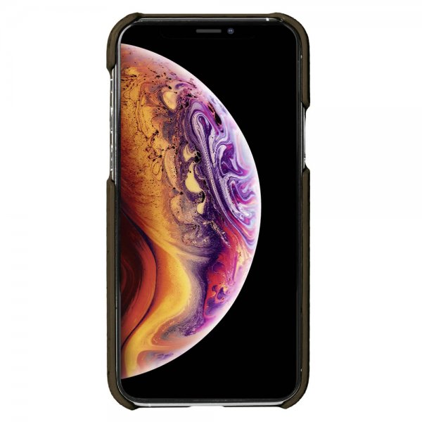Krusell iPhone 11 -suojakuori Birka, tummanruskea