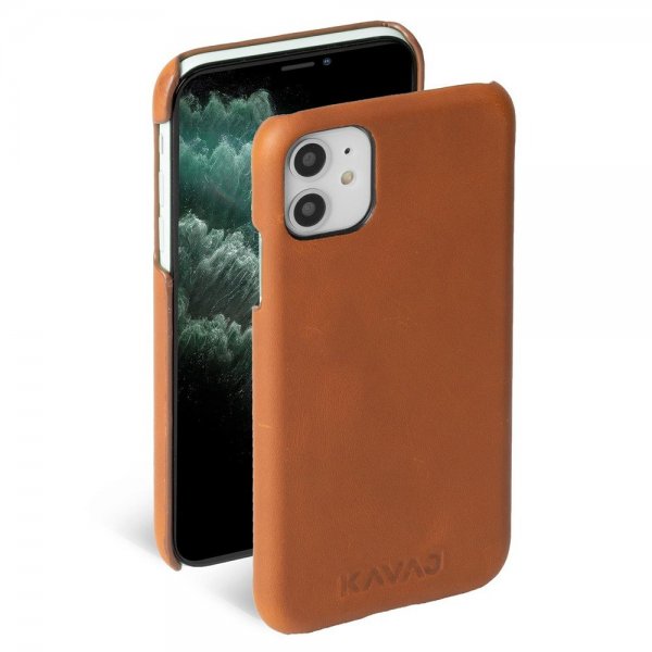 KAVAJ iPhone 11 -suojakuori Boston, ruskea