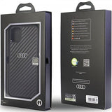 Audi iPhone 11 -suojakuori hiilikuitua, musta